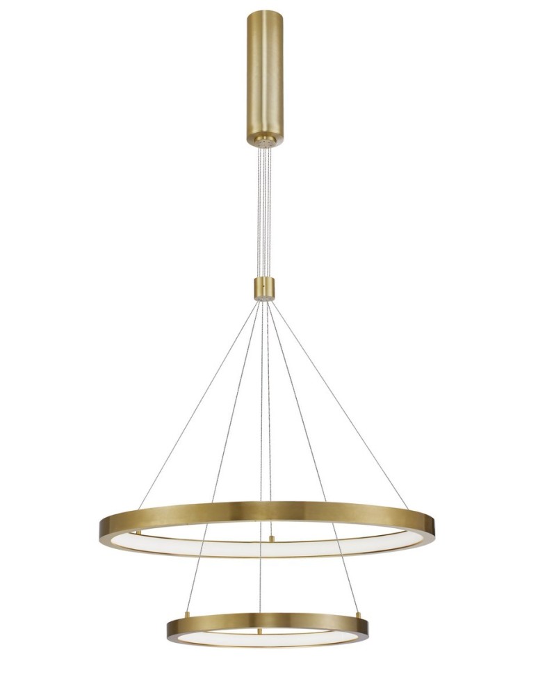LED pendant lamps - Luces Exclusivas IRUN Pendant LED 60W 4200lm 3000K Dimmable Gold Brass LE41414 - product kolory-swiatla.pl 1