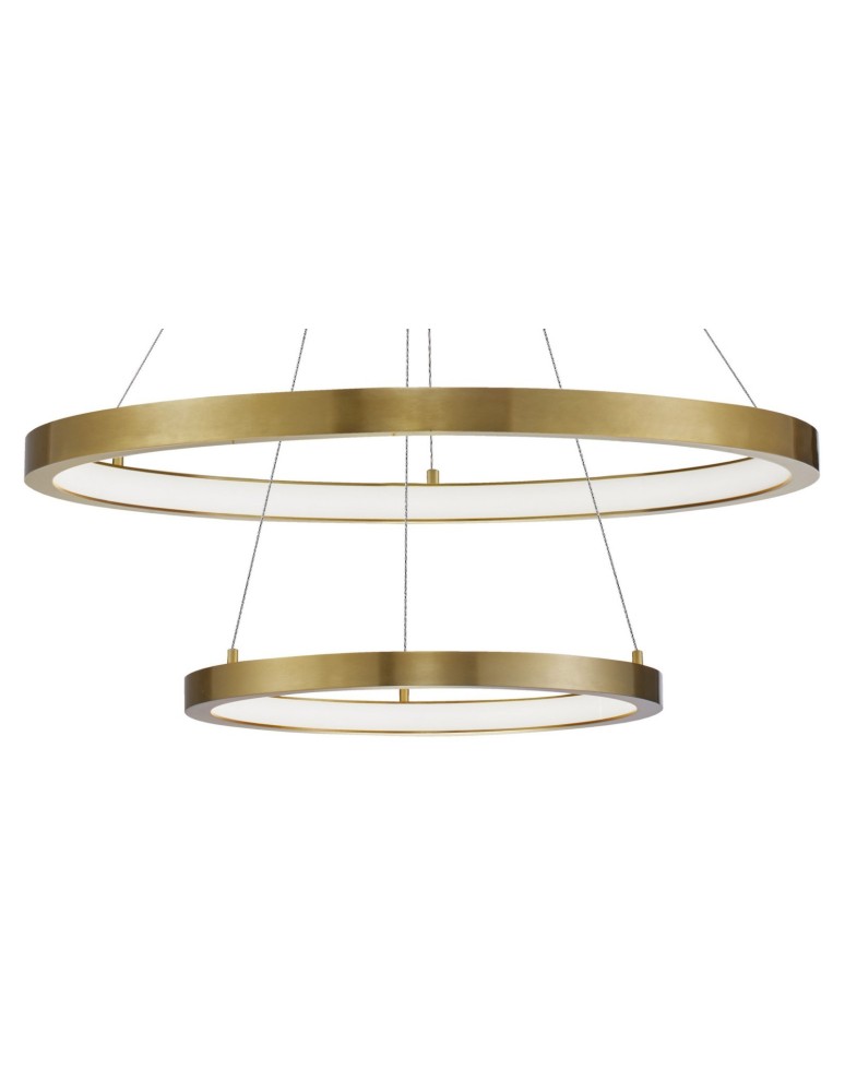 LED pendant lamps - Luces Exclusivas IRUN Pendant LED 60W 4200lm 3000K Dimmable Gold Brass LE41414 - product kolory-swiatla.pl 2