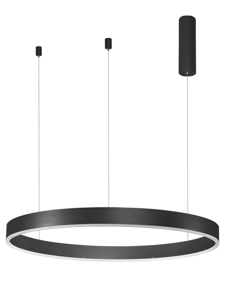 LED pendant lamps - Luces Exclusivas JACA LED Pendant 48W 3360lm 3000K Dimmable matte black LE41419 - product kolory-swiatla.pl 1