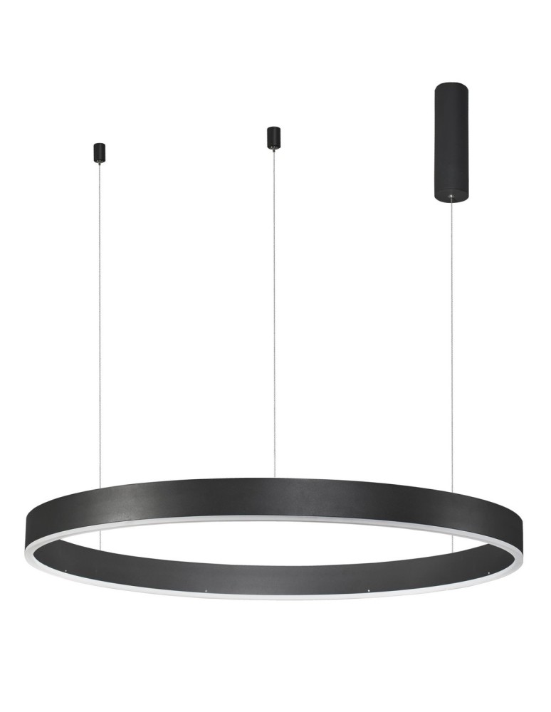 LED pendant lamps - Luces Exclusivas JACA Pendant LED 55W 3800lm 3000K Dimmable mat black LE41421 - product kolory-swiatla.pl 1