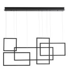 Designer pendant lamps - Luces Exclusivas LEPE LED Pendant 80W 4860lm 3000K Dimmable mat black LE41433 - product 1