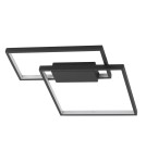 Geometric ceiling lamps - Luces Exclusivas LED ceiling mat 30W 2030lm 3000K Dimmable mat black LE41442 - product 1