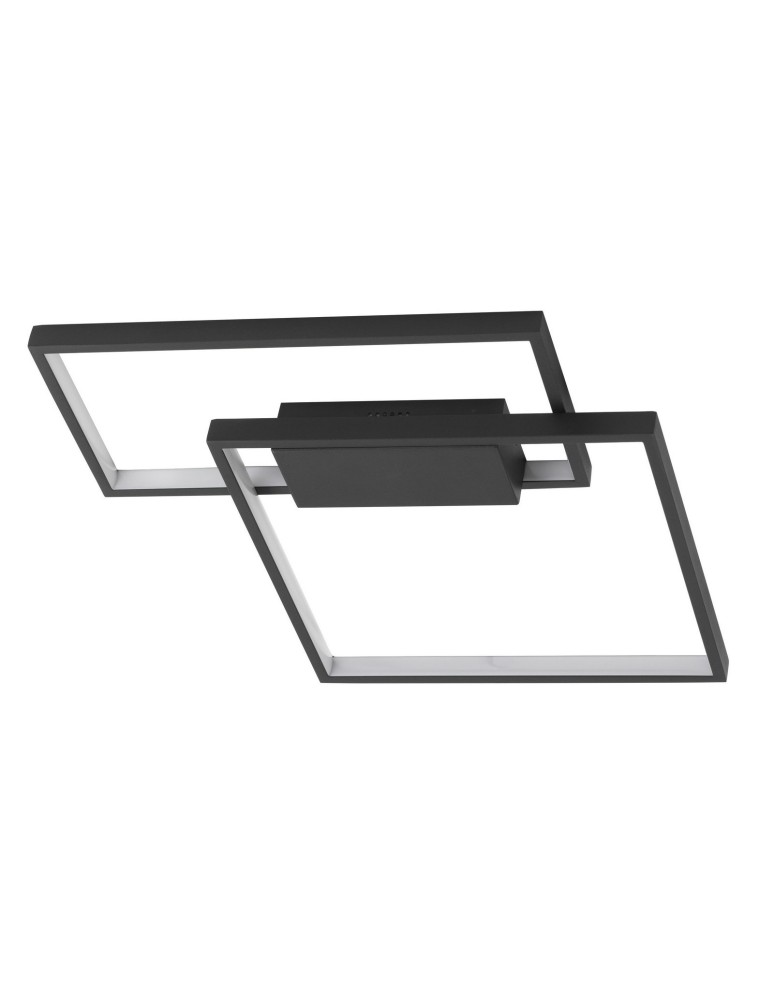 Geometric ceiling lamps - Luces Exclusivas LED ceiling mat 30W 2030lm 3000K Dimmable mat black LE41442 - product kolory-swiatla.pl 1