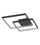 Geometric ceiling lamps - Luces Exclusivas LED ceiling mat 30W 2030lm 3000K dimmable mat black LE41443. - product 1