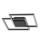 Square ceiling lamps - Luces Exclusivas PICO LED Ceiling 25W 1600lm 3000K mat black LE41454 - product 1