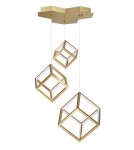 LED pendant lamps - Luces Exclusivas POLA Pendant LED 110W 8250lm 3000K Dimmable Gold LE41459 - product 1