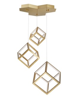 Luces Exclusivas POLA Wisząca LED 110W 8250lm 3000K Ściemnialna złoty LE41459