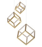 LED pendant lamps - Luces Exclusivas POLA Pendant LED 110W 8250lm 3000K Dimmable Gold LE41459 - product 2