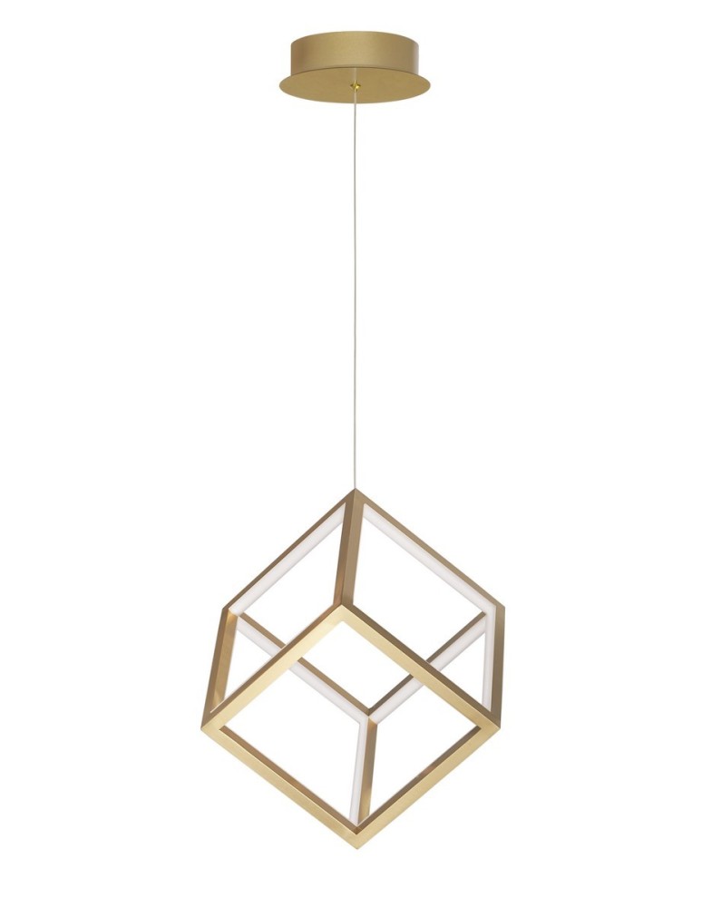 LED pendant lamps - Luces Exclusivas REUS Pendant LED 45W 3375lm 3000K Dimmable Gold LE41462 - product kolory-swiatla.pl 1