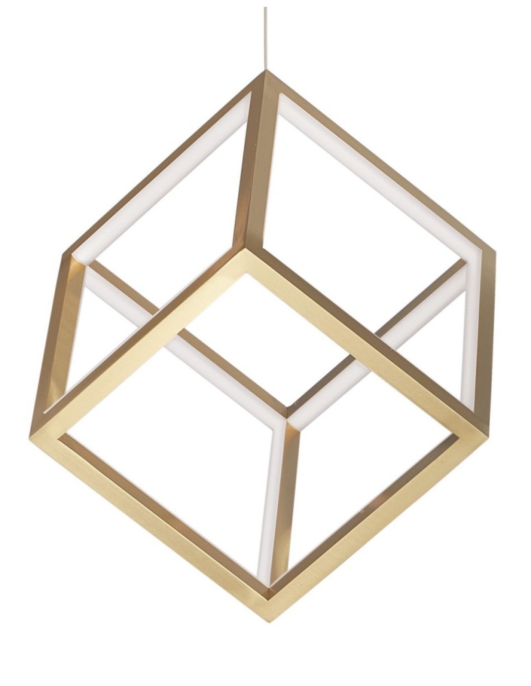 LED pendant lamps - Luces Exclusivas REUS Pendant LED 45W 3375lm 3000K Dimmable Gold LE41462 - product kolory-swiatla.pl 2