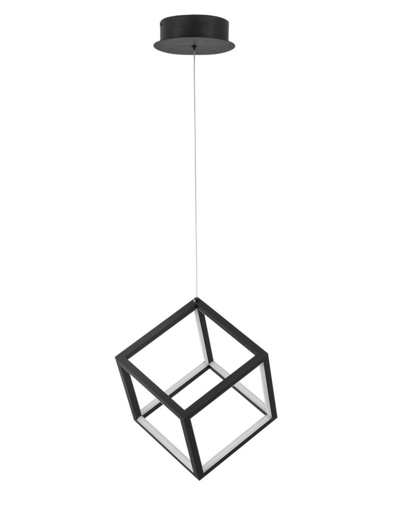 LED pendant lamps - Luces Exclusivas REUS Pendant LED 45W 3375lm 3000K Dimmable matte black LE41463 - product kolory-swiatla.pl 1