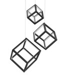 LED pendant lamps - Luces Exclusivas REUS Pendant LED 110W 8250lm 3000K Dimmable matte black LE41464 - product 2