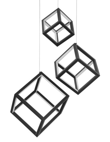 Luces Exclusivas REUS Wisząca LED 110W 8250lm 3000K Ściemnialna czarny mat LE41464 - produkt 2