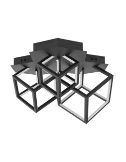 Luces Exclusivas REUS Sufitowa LED 110W 8250lm 3000K Ściemnialna czarny mat LE41466