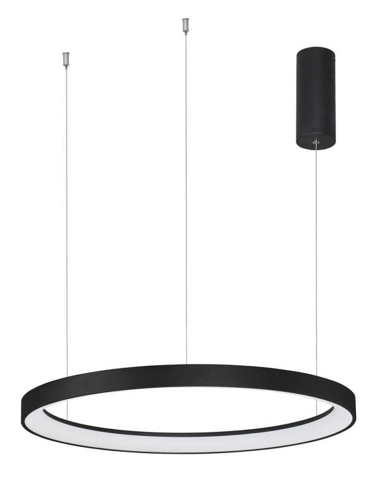 LED pendant lamps - Luces Exclusivas ROTA Pendant LED 48W 2880lm 3000K Dimmable matte black LE41470 - product kolory-swiatla.pl 1