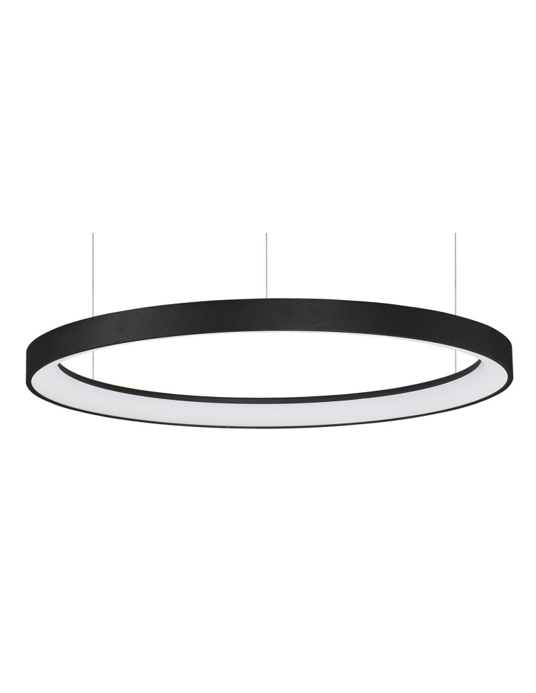 LED pendant lamps - Luces Exclusivas ROTA Pendant LED 48W 2880lm 3000K Dimmable matte black LE41470 - product kolory-swiatla.pl 2