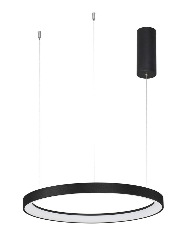 LED pendant lamps - Luces Exclusivas ROTA Pendant LED 38W 2280lm 3000K Dimmable matte black LE41471 - product kolory-swiatla.pl 1