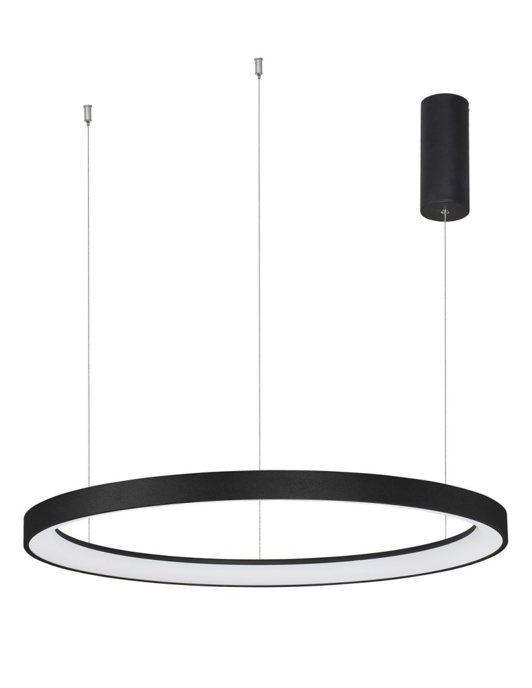 LED pendant lamps - Luces Exclusivas ROTA Pendant LED 60W 3600lm 3000K Dimmable matte black LE41472 - product kolory-swiatla.pl 1