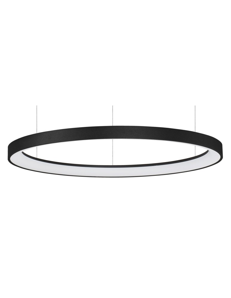 LED pendant lamps - Luces Exclusivas ROTA Pendant LED 60W 3600lm 3000K Dimmable matte black LE41472 - product kolory-swiatla.pl 2