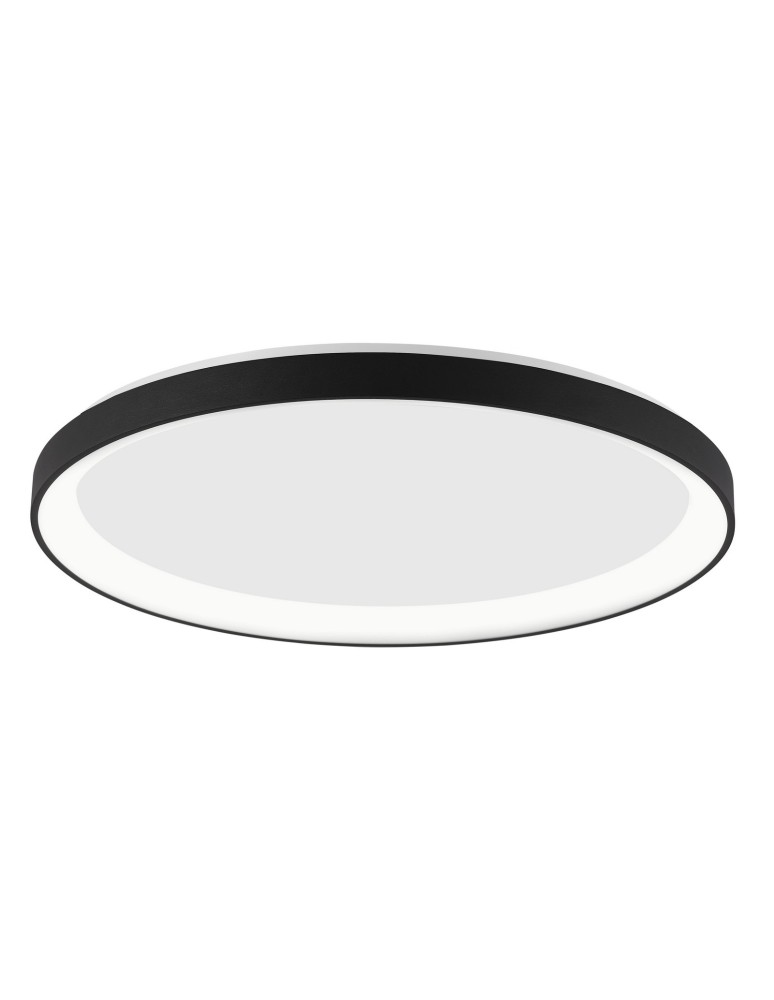 Large ceiling lamps - Luces Exclusivas ROTA LED ceiling 48W 2880lm 3000K Dimmable mat black LE41477 - product kolory-swiatla.pl 1