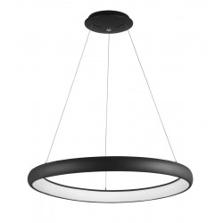 Luces Exclusivas TOLU Wisząca LED 80W 4000lm 3000K Ściemnialna czarny mat LE41491