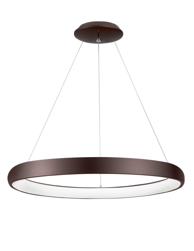 LED pendant lamps - Luces Exclusivas TOLU LED Pendant 80W 4000lm 3000K Dimmable brown LE41495. - product kolory-swiatla.pl 1