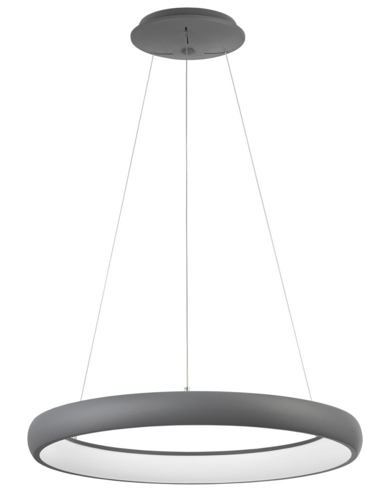LED pendant lamps - Luces Exclusivas TOLU Pendant LED 50W 3250lm 3000K Dimmable Gray LE41496 - product kolory-swiatla.pl 1