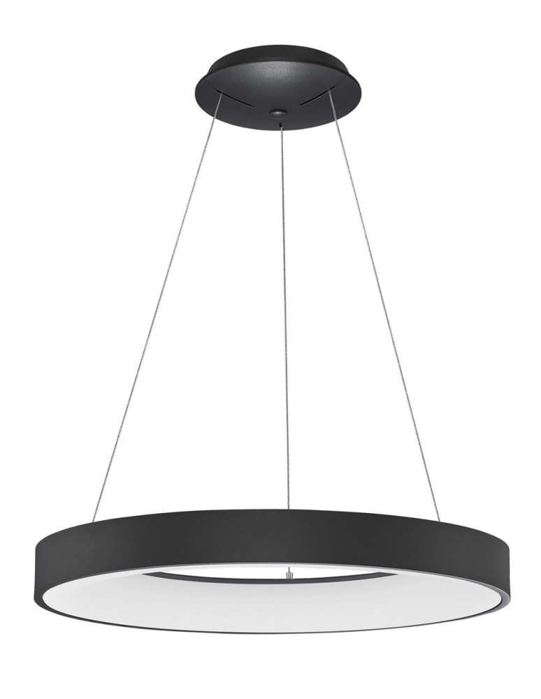 Pendant lamps with control - Luces Exclusivas TOME SMART Pendant LED 50W 3250lm 4000K Dimmable mat black LE41514 - product kolory-swiatla.pl 1