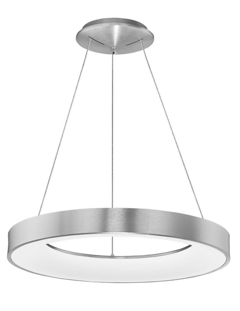 Pendant lamps with control - Luces Exclusivas TOME SMART Pendant LED 50W 3250lm 3000K Dimmable Brushed Silver LE41519 - product kolory-swiatla.pl 1