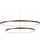 LED pendant lamps - Luces Exclusivas BANDA Pendant LED 85W 4500lm 3000K Dimmable brown LE41587 - product 3