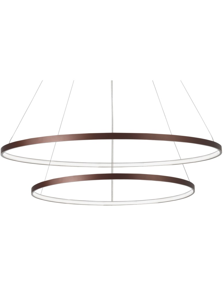 LED pendant lamps - Luces Exclusivas BANDA Pendant LED 85W 4500lm 3000K Dimmable brown LE41587 - product kolory-swiatla.pl 3