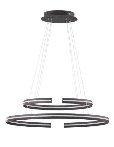 Luces Exclusivas BELLO Pendant LED 55W 2475lm 3000K Dimmable matte black LE41595