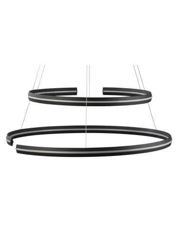 Luces Exclusivas BELLO Wisząca LED 93W 3422lm 3000K Ściemnialna czarny mat LE41596 - produkt 2