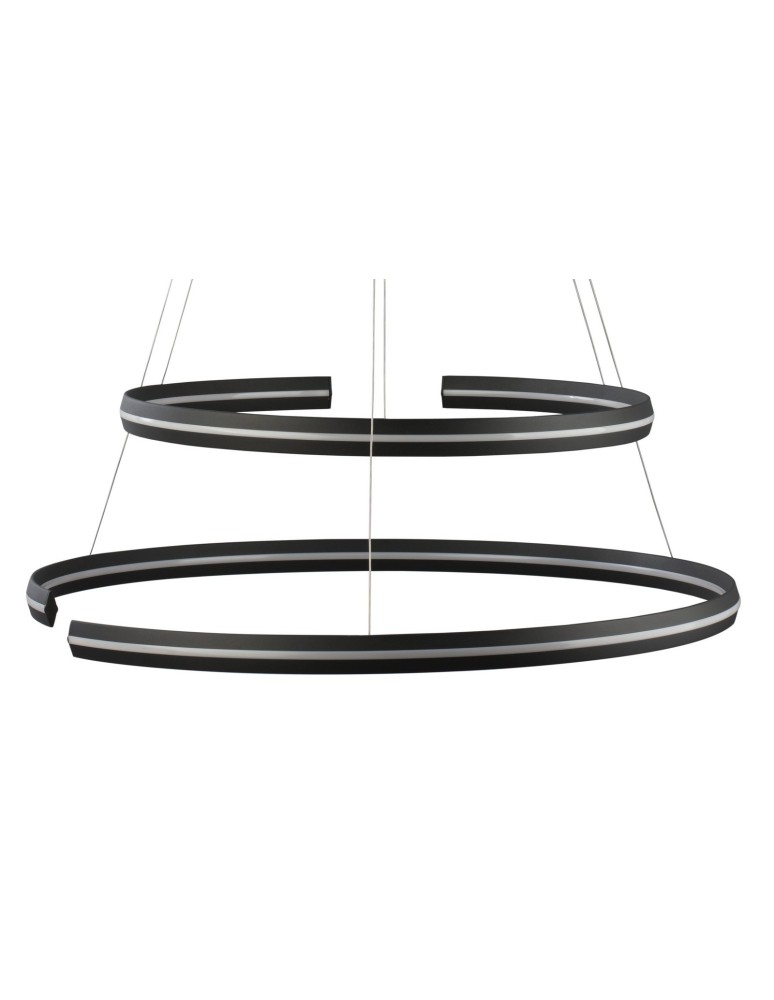 LED pendant lamps - Luces Exclusivas BELLO LED Pendant 93W 3422lm 3000K Dimmable matte black LE41596 - product kolory-swiatla.pl 2