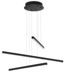 LED pendant lamps - Luces Exclusivas CADIZ Pendant LED 40W 2890lm 3000K mat black LE41597 - product 1