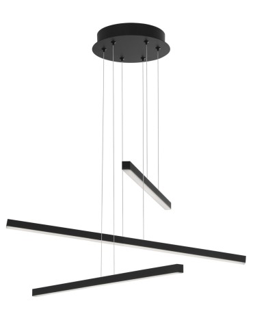 Luces Exclusivas CADIZ Pendant LED 40W 2890lm 3000K mat black LE41597
