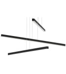 LED pendant lamps - Luces Exclusivas CADIZ Pendant LED 40W 2890lm 3000K mat black LE41597 - product 2
