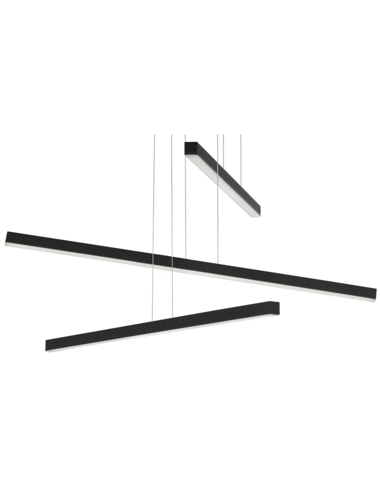 LED pendant lamps - Luces Exclusivas CADIZ Pendant LED 40W 2890lm 3000K mat black LE41597 - product kolory-swiatla.pl 2