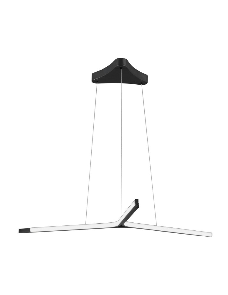 LED pendant lamps - Luces Exclusivas CAGUA Pendant LED 45W 2080lm 3000K matte black LE41598 - product kolory-swiatla.pl 1