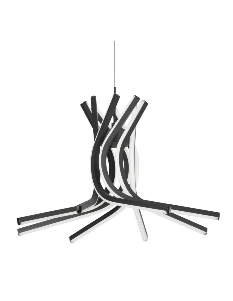 Designer pendant lamps - Luces Exclusivas CEUTA LED Pendant 50W 1450lm 3000K Dimmable mat black LE41602 - product kolory-swiatla.pl 2