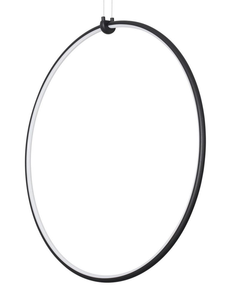 Pendant lamps circles - Luces Exclusivas CHINU Pendant LED 28W 1600lm 3000K Dimmable Black LE41603 - product kolory-swiatla.pl 2