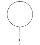 Ring wall lamps - Luces Exclusivas CHINU Wall-mounted LED 28W 1445lm 3000K Dimmable mat black LE41606 - product 1