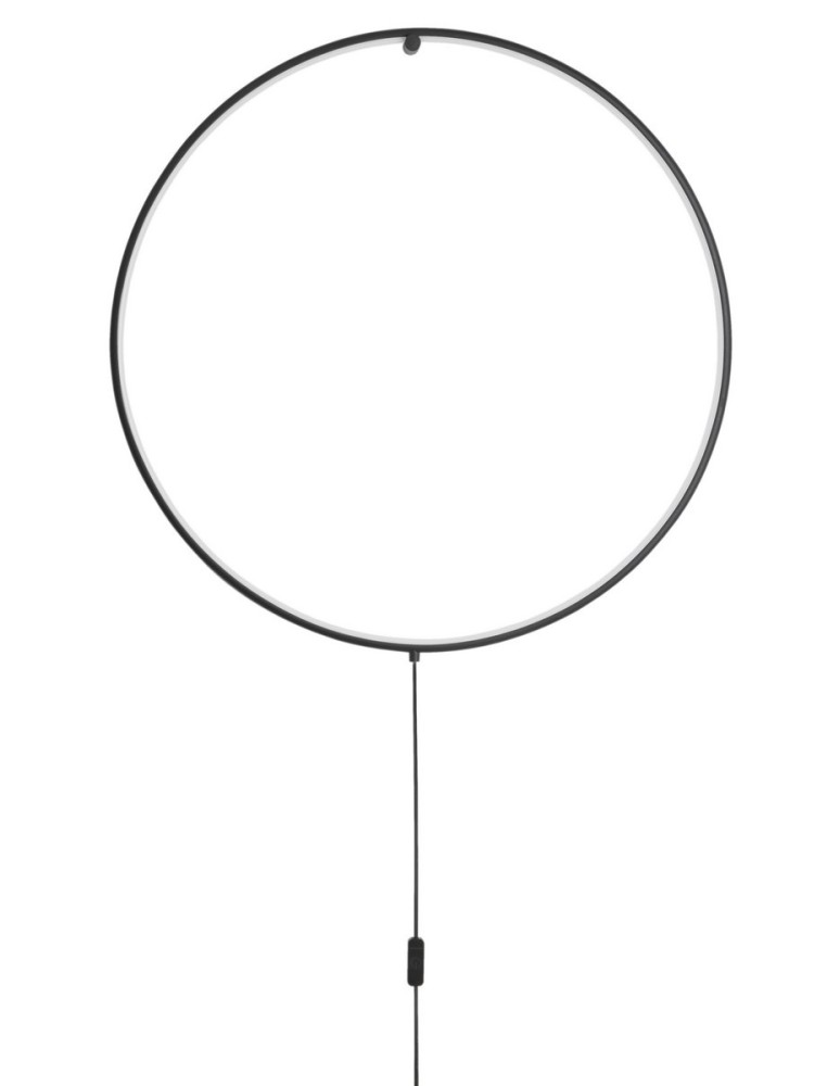 Ring wall lamps - Luces Exclusivas CHINU Wall-mounted LED 28W 1445lm 3000K Dimmable mat black LE41606 - product kolory-swiatla.pl 1