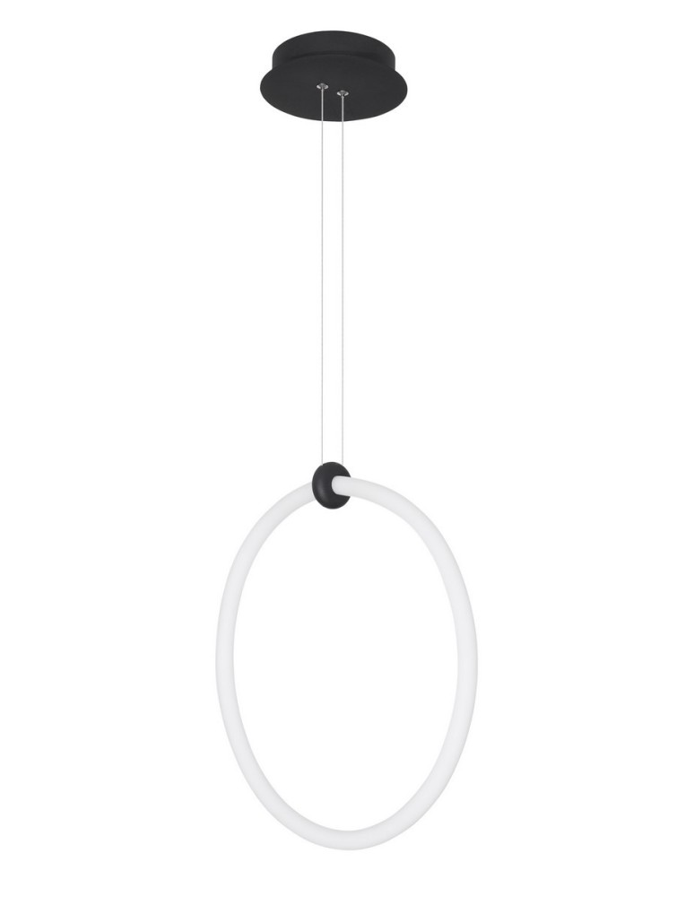 Pendant lamps circles - Luces Exclusivas COLON Pendant LED 21W 1900lm 3000K black LE41608 - product kolory-swiatla.pl 1