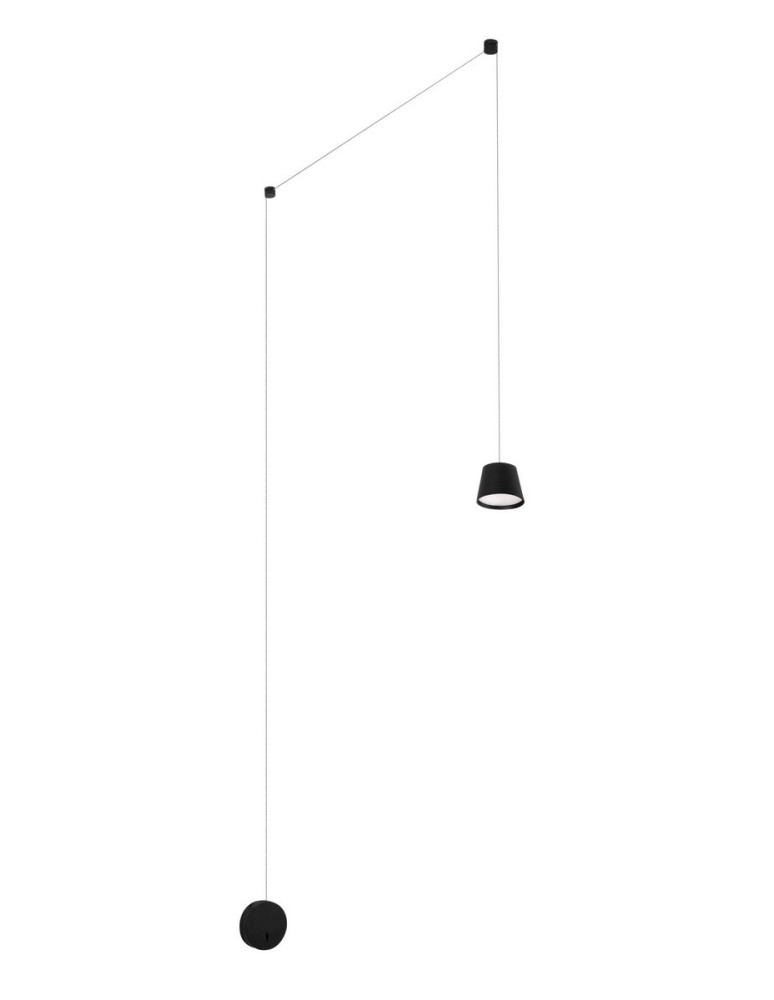 Lampy wiszące LED - Luces Exclusivas CORIA Wisząca LED 6W 528lm 3000K czarny LE41611 - produkt kolory-swiatla.pl 1