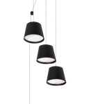 Lampy wiszące LED - Luces Exclusivas CORIA Wisząca LED 36W 2180lm 3000K czarny LE41612 - produkt 2