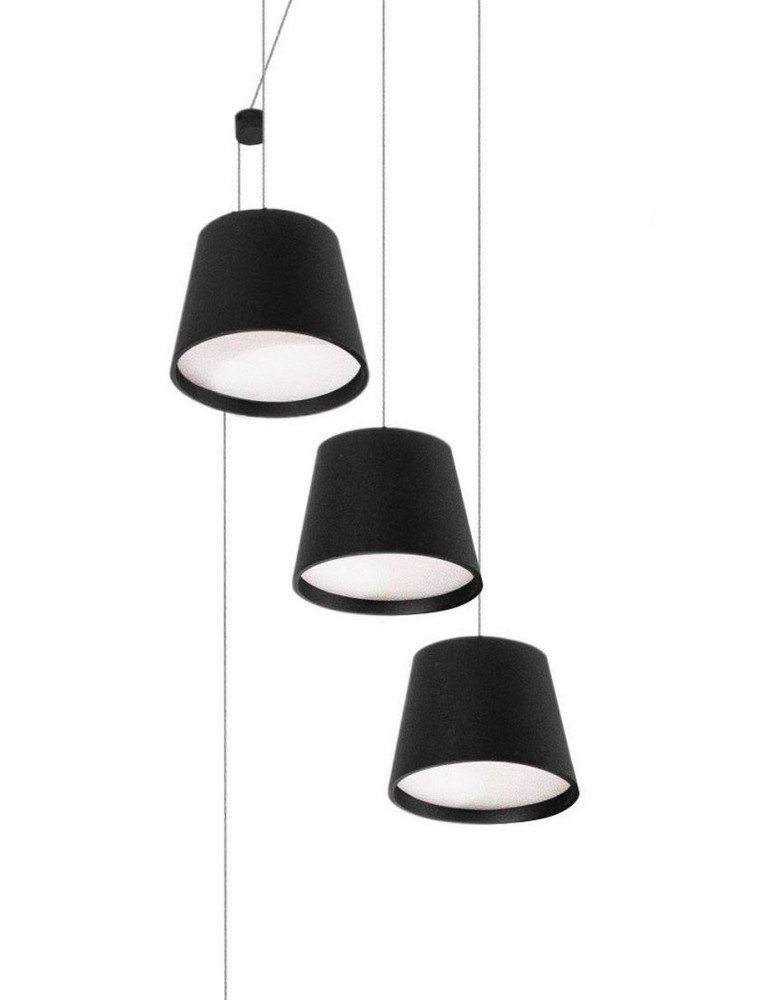 Lampy wiszące LED - Luces Exclusivas CORIA Wisząca LED 36W 2180lm 3000K czarny LE41612 - produkt kolory-swiatla.pl 2