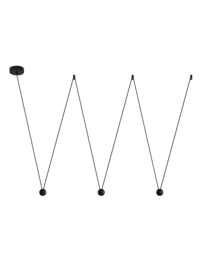 Pendant lamps - Luces Exclusivas ECIJA LED Pendant 13.5W 660lm 3000K black LE41613 - product kolory-swiatla.pl 1