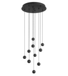 LED pendant lamps - Luces Exclusivas ECIJA Pendant LED 45W 1860lm 3000K black LE41615 - product 1