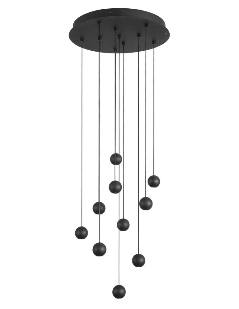 LED pendant lamps - Luces Exclusivas ECIJA Pendant LED 45W 1860lm 3000K black LE41615 - product kolory-swiatla.pl 1